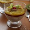 Pudding z tapioki z mango, malinami i kiwi miniatura