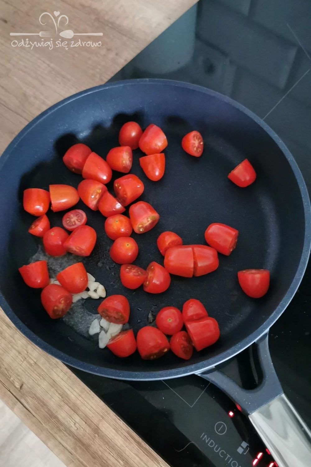 Smażenie pomidorków